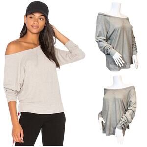 #T69 Nation LTD Raglan Off the Shoulder Sweater SZ M $98